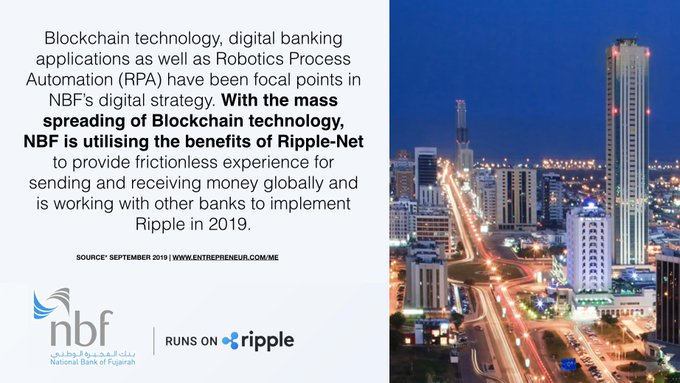 Islamic Bank the National Bank of Fujairah Joins RippleNet